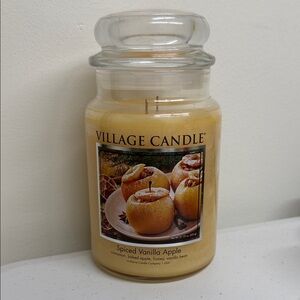 Spiced Vanilla Apple Jar Candle - Cream